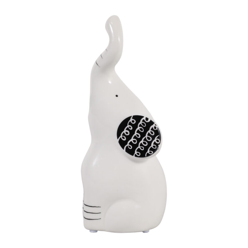 8x3" Elephant Doodle Figurine image number 3