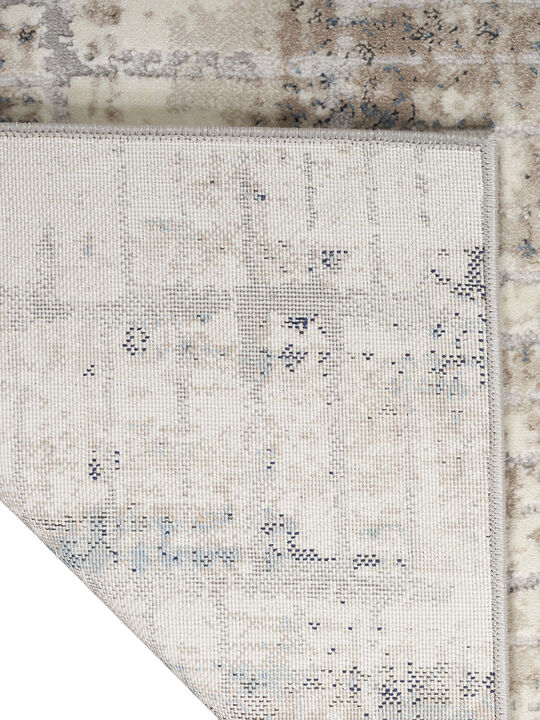 CK022 Infinity IFN02 Ivory/Gray/Blue 7'10" x 9'10" Rug
