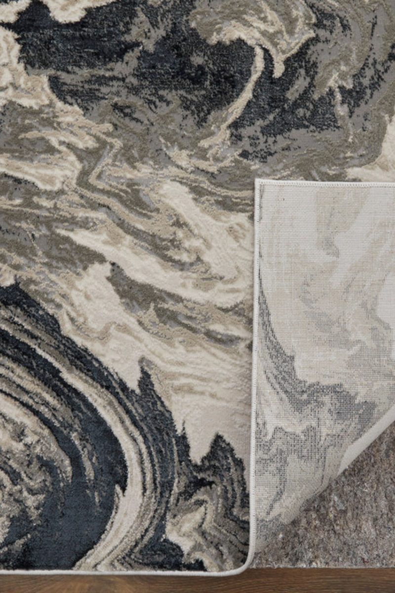 Micah 39LPF Black/Ivory 9'2" x 12' Rug image number 5