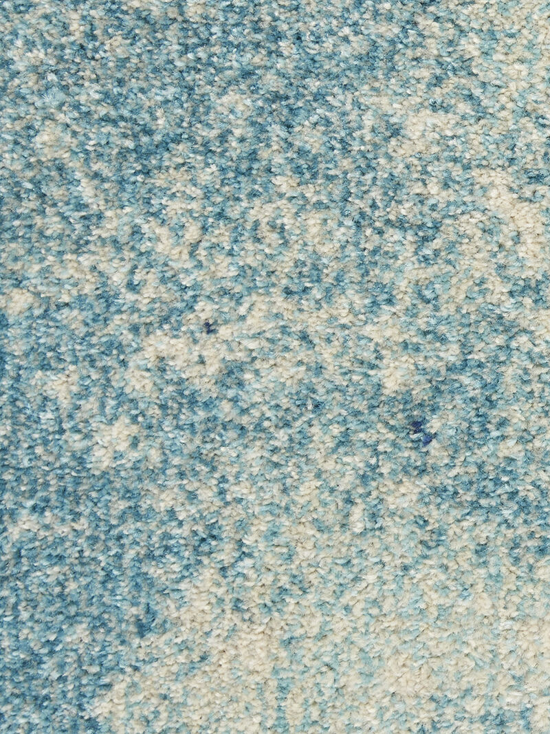 Passion PSN10 Navy/Light Blue 4' x Round Rug image number 5
