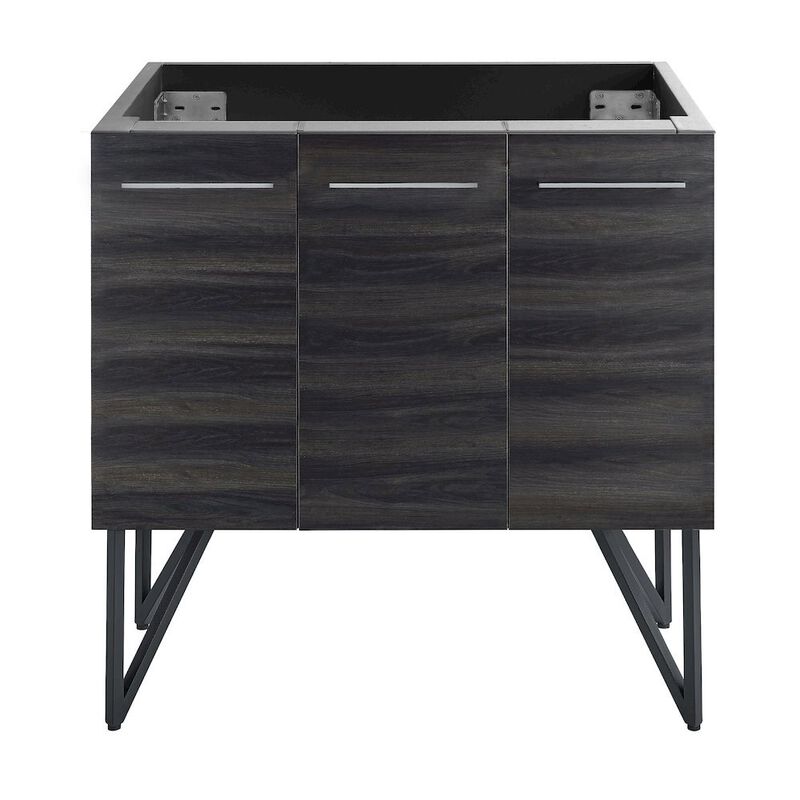 Annecy 36" Bathroom Vanity in Black Walnut - Cabinet Only image number 2