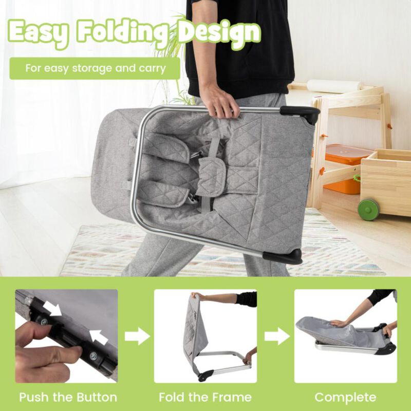 Hivvago Baby Bouncer Seat with Aluminum and Metal Frame image number 5