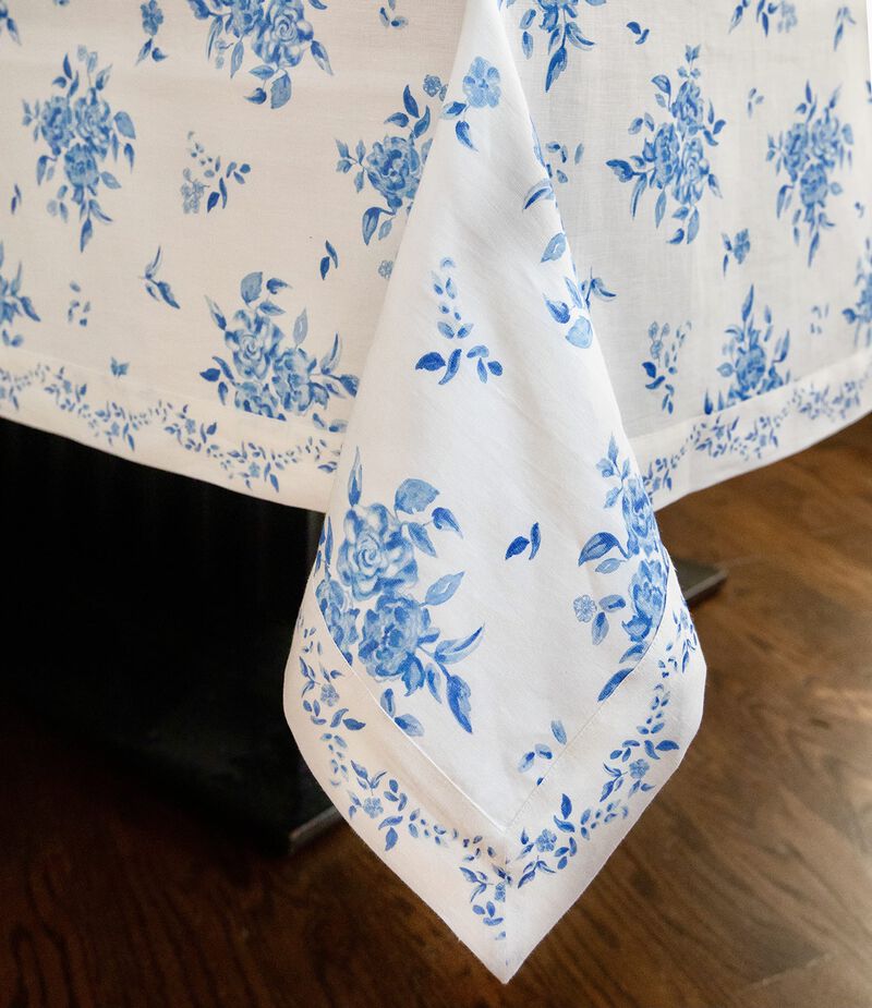 Solino Home 100% Pure Linen Tablecloth - Jolie Fleur