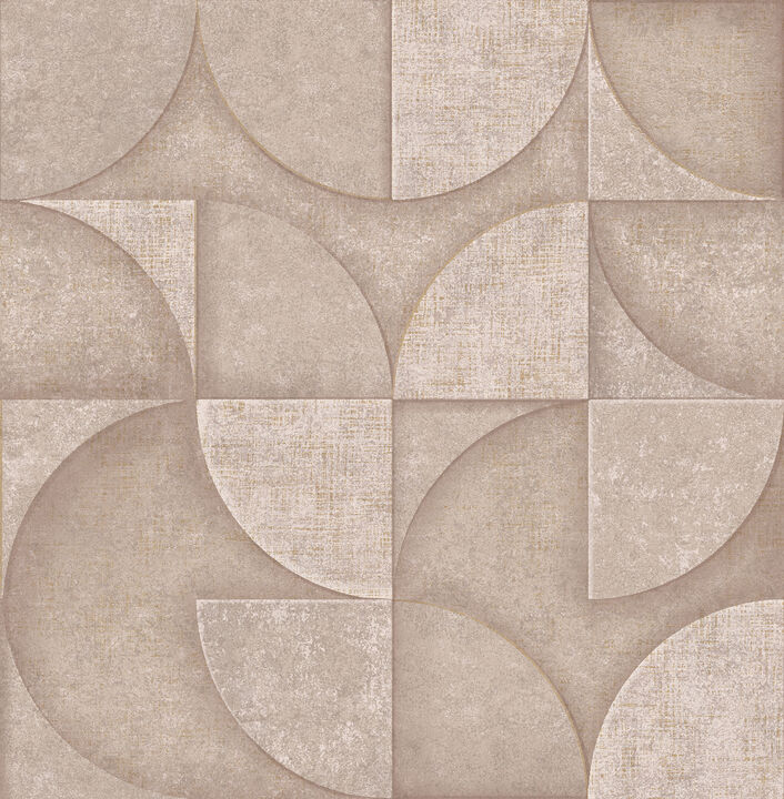 Addison Blush Retro Geo Wallpaper