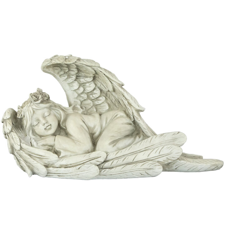 16" Sleeping Heavenly Angel Outdoor Garden Statue