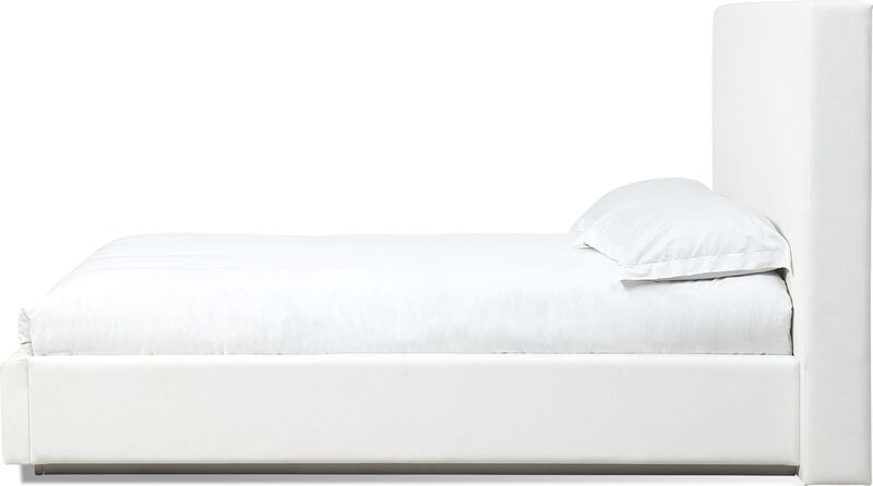 One Upholstered Platform Bed