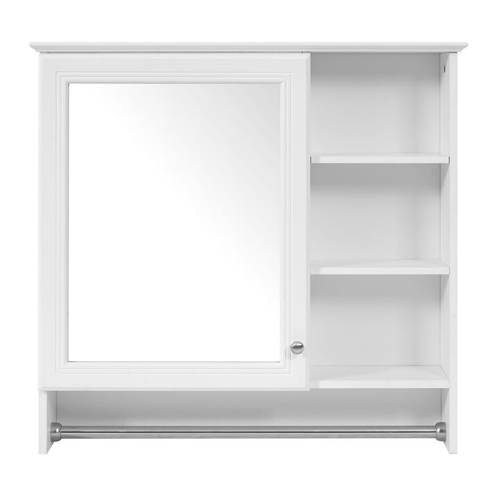 ELEMENT ACE Wall-Mount 2-in-1 Mirror Cabinet with Adjustable Shelf and Soft-Closing Hinges for Modern Storage Solutions