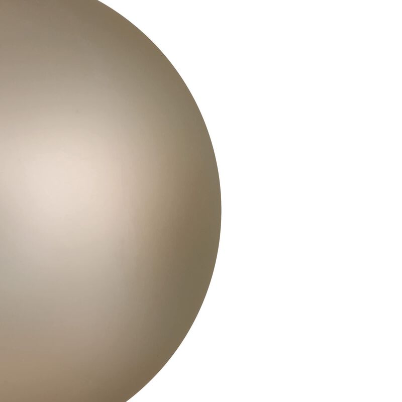 Vickerman 4" Oat Matte Ball Ornament. Includes 6 Ornaments per Pack. image number 2