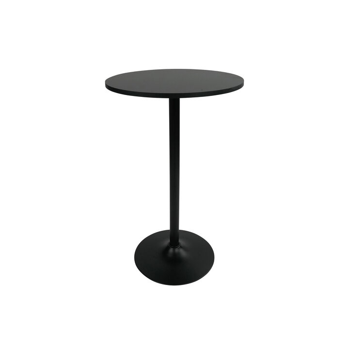 Parkson 39 in. H Black Round Bar Table