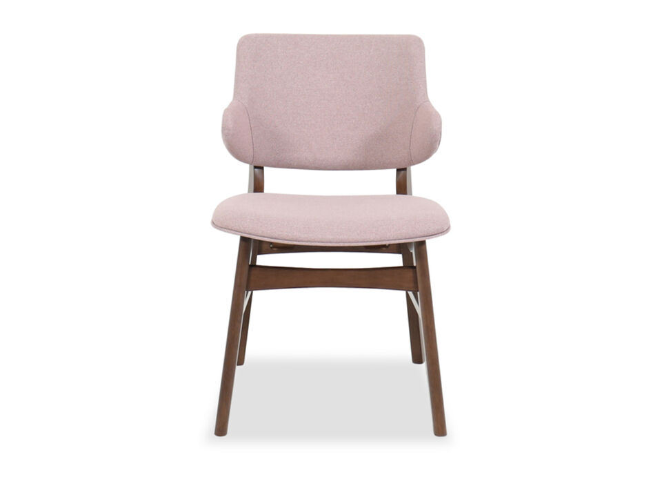 Upholstered Side Chair in Pink