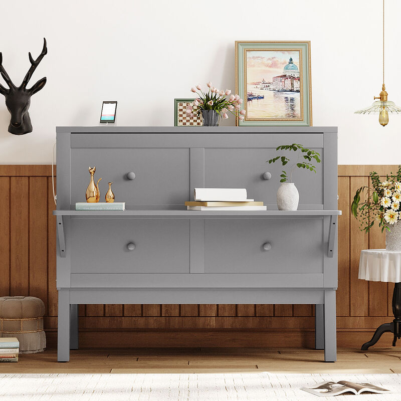 Merax Murphy Bed with Removable Shelves