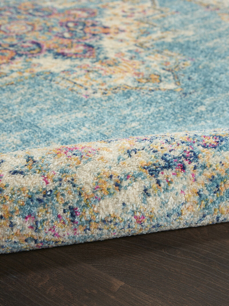 Passion PSN03 Light Blue 2'2" x 10' Rug image number 4