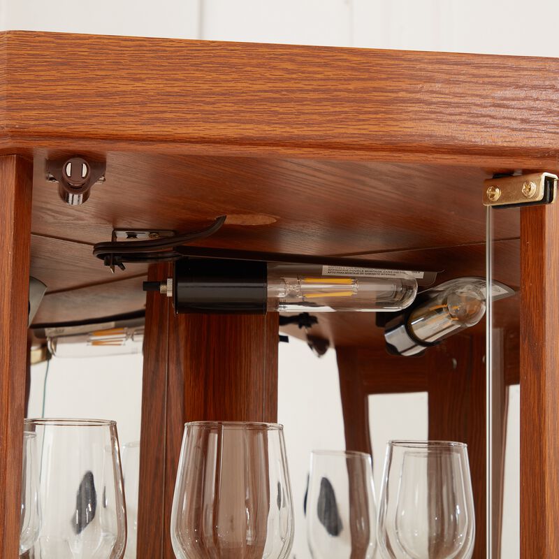 Fenket Corner Glass Curio Cabinet image number 4