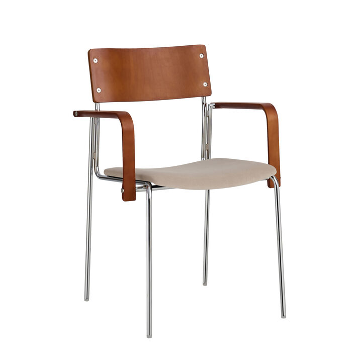 Pasargad Home Kyoto 2-Piece Armchair Set &ndash; Beige/Brown