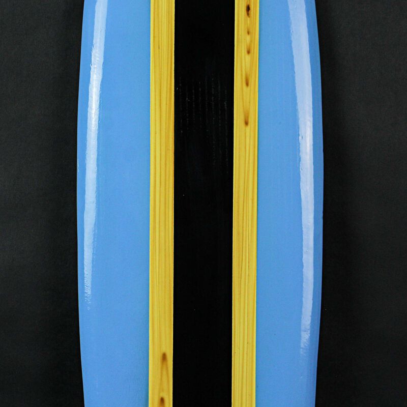 Striped Wooden Surfboard Wall Hanging 39 inch image number 4