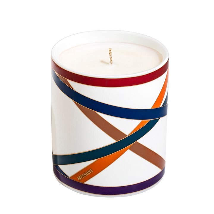 Scented Candle NASTRI MULTICOLOR, diam. 3.3", H 3.5"