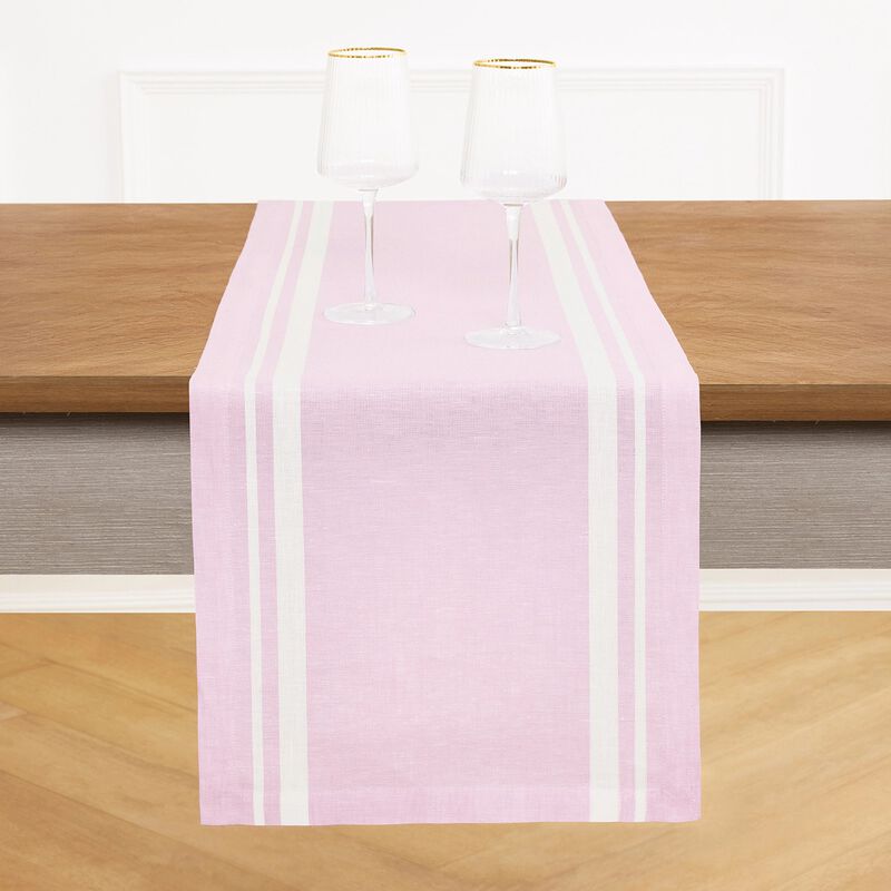 Linen Table Runner - French Stripe image number 0
