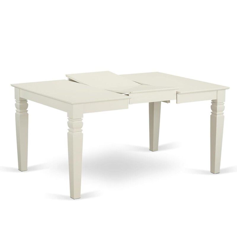 7 Piece Kitchen Table Set Contains a Rectangle Dining Table with Butterfly Leaf