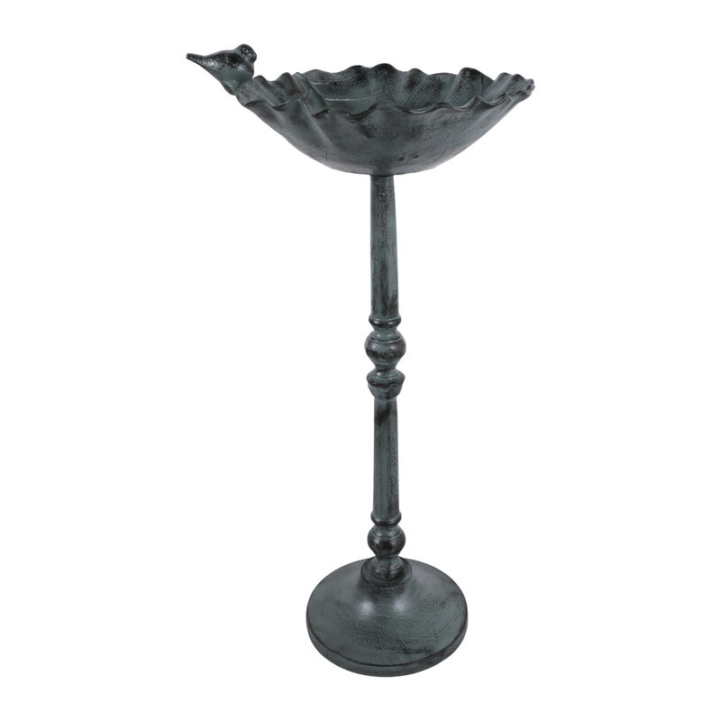27x13 Bird On Flower Bird Bath image number 4