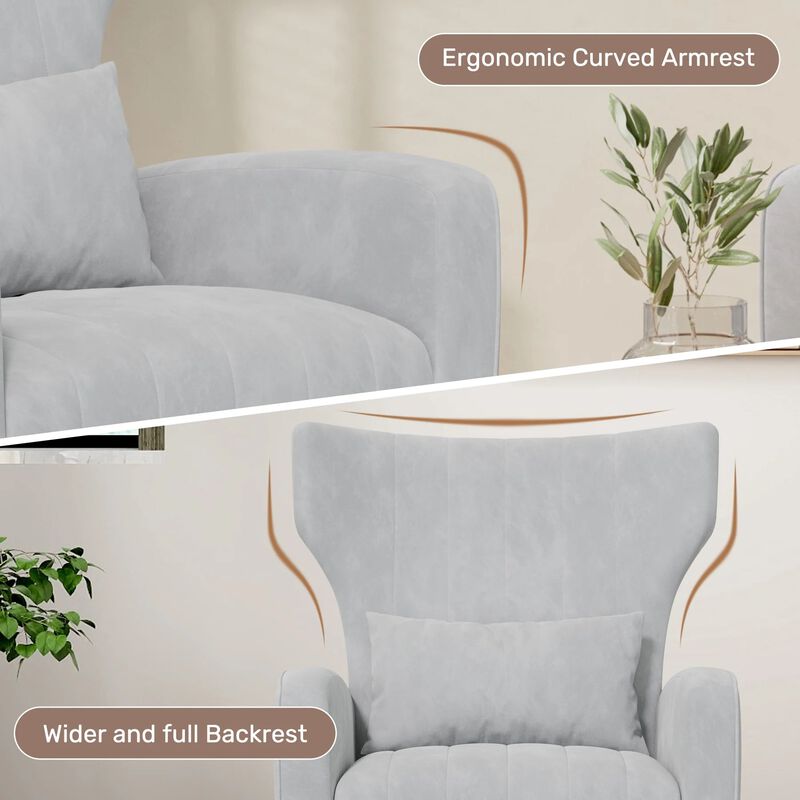 Modern Accent Chair Armchair for Living Room Bedroom Single Sofa Lounge Seating image number 2