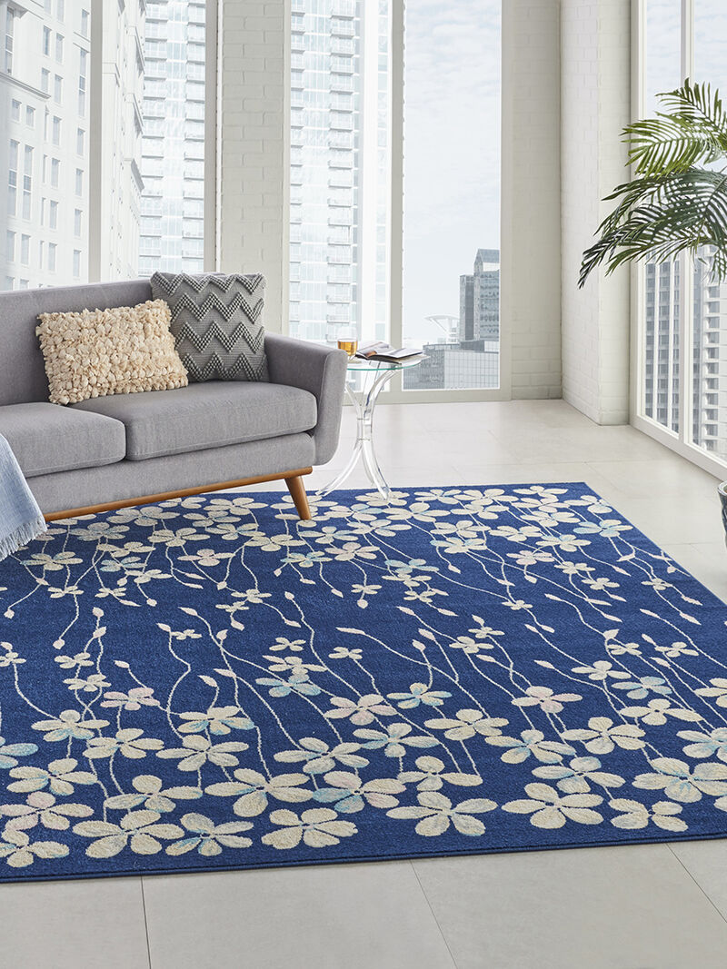 Tranquil TRA04 Navy 8'10" x 11'10" Rug
