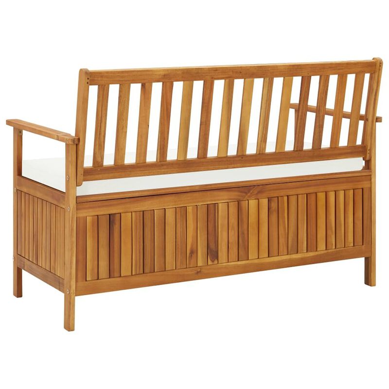 Storage Bench Natural wood Solid acacia wood with a polyester cushion