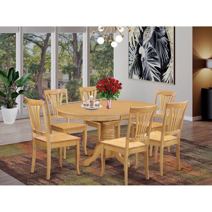 7 Pc Kitchen Table Set &ndash; Dinette Table and 6 Dining Chairs