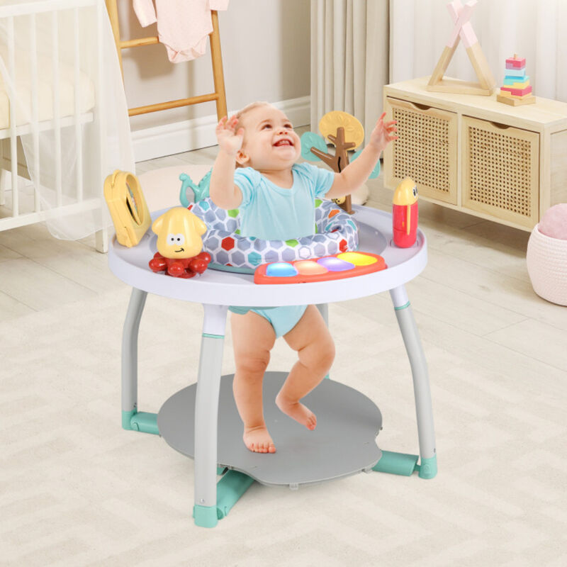 5-in-1 Interactive Baby Activity Center Bounce Seat with Detachable Toys image number 1