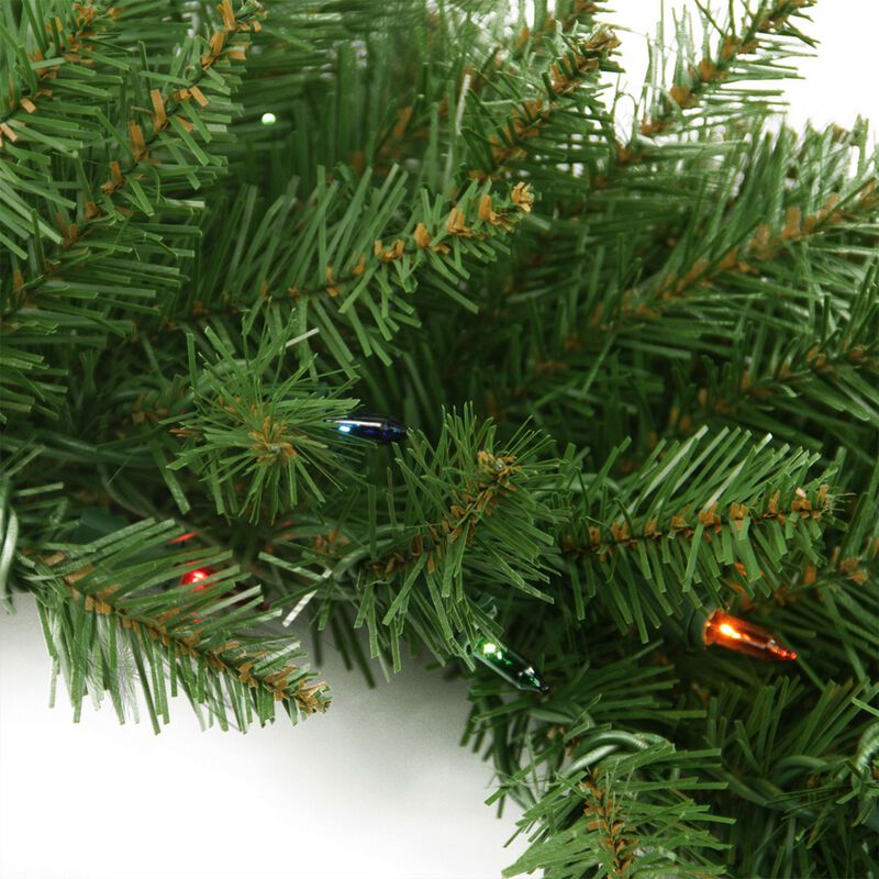 9' x 10" Pre-Lit Northern Pine Artificial Christmas Garland - Multi Color Lights
