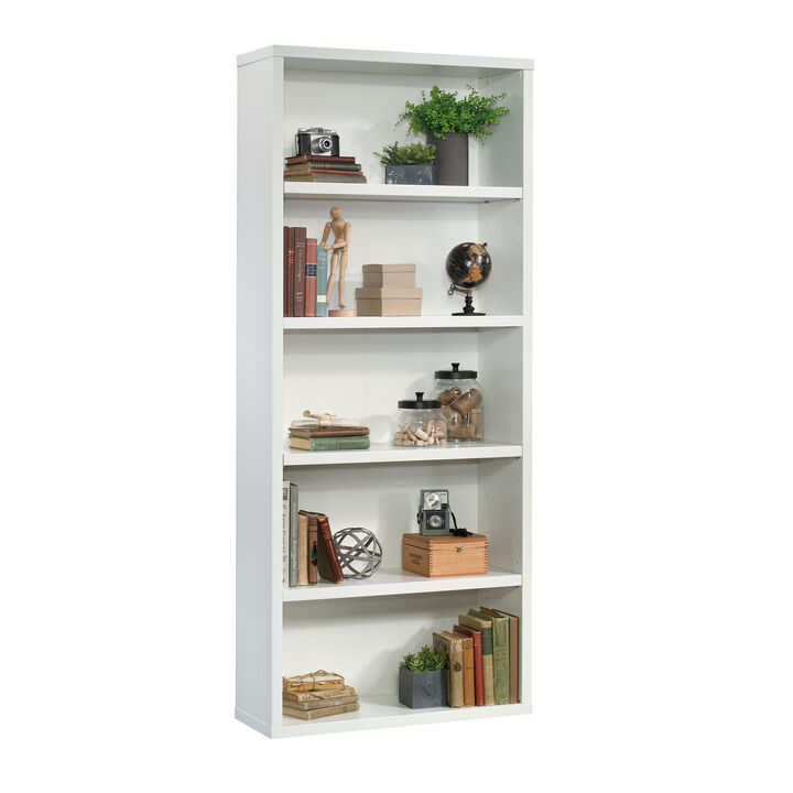 5-Shelf Bookcase In White