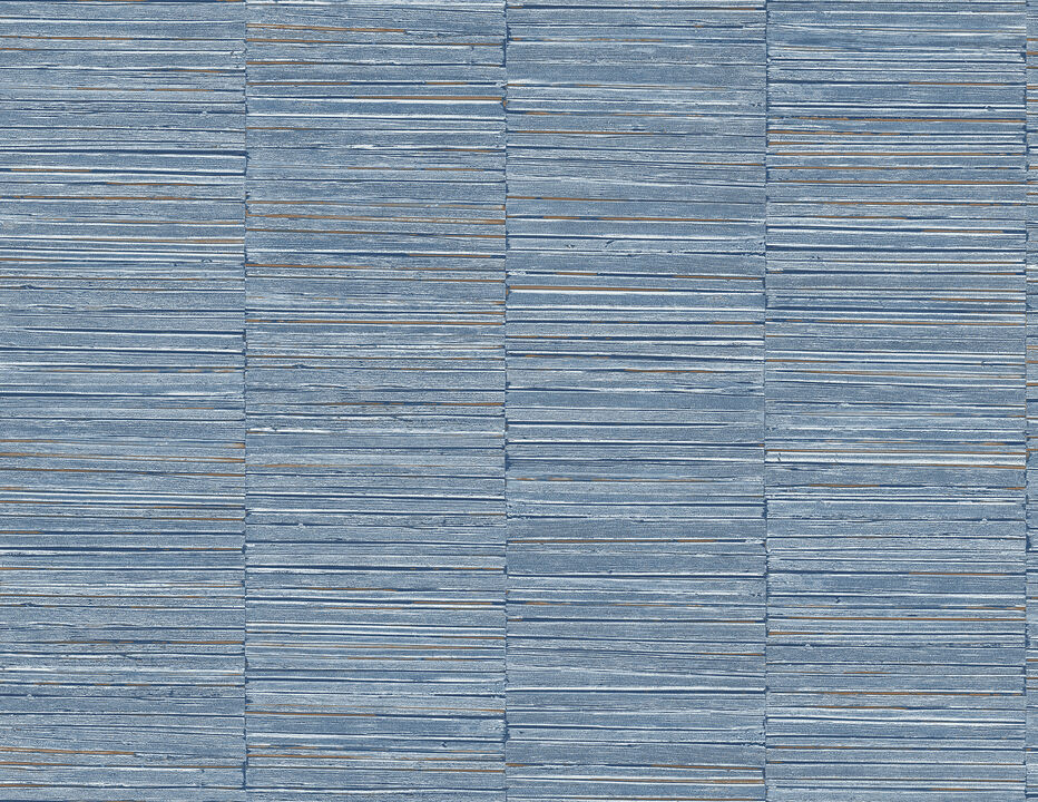 Jenga Blue Striped Column Wallpaper