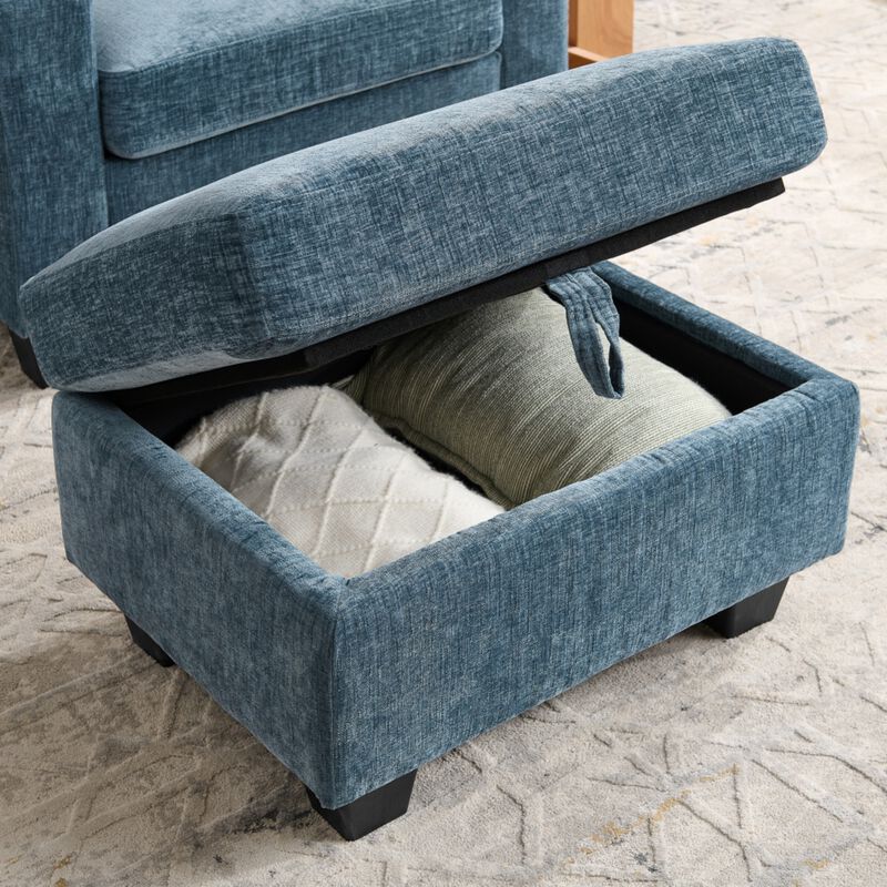 Kurtfo Chenille Accent Chair Set image number 5