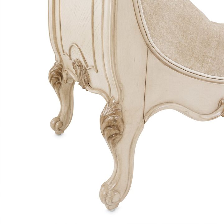 Michael Amini Platine de Royale Accent Bench - Champagne