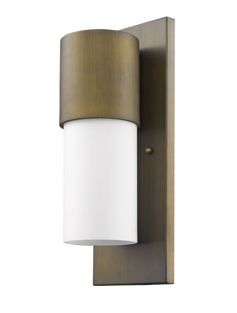 Hivvago Contemporary Brushed Gold and White Wall Light
