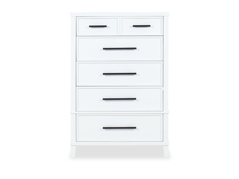 Hudson White Drawer Chest image number 0
