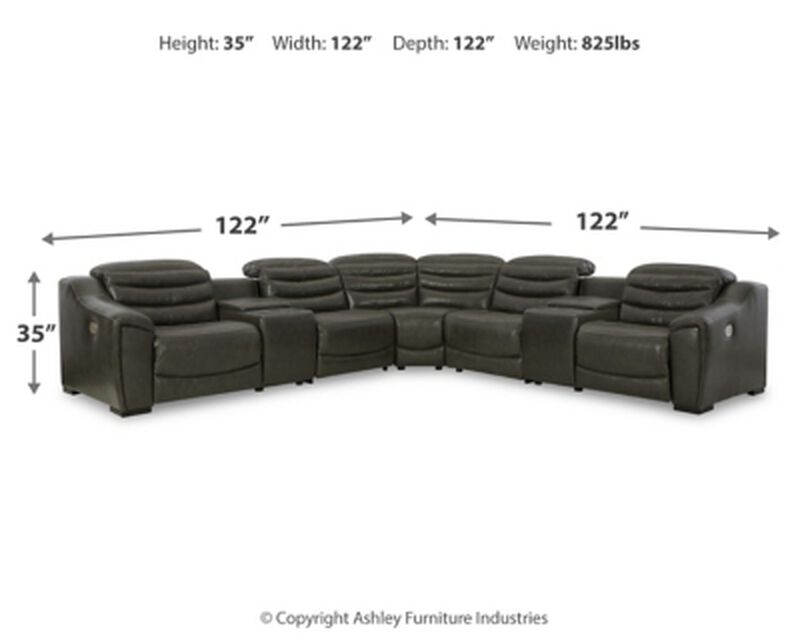 Center Line 7PC Power Reclining Sectional