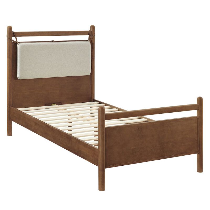 Leni Twin Size Wood Platform Bed Frame image number 3