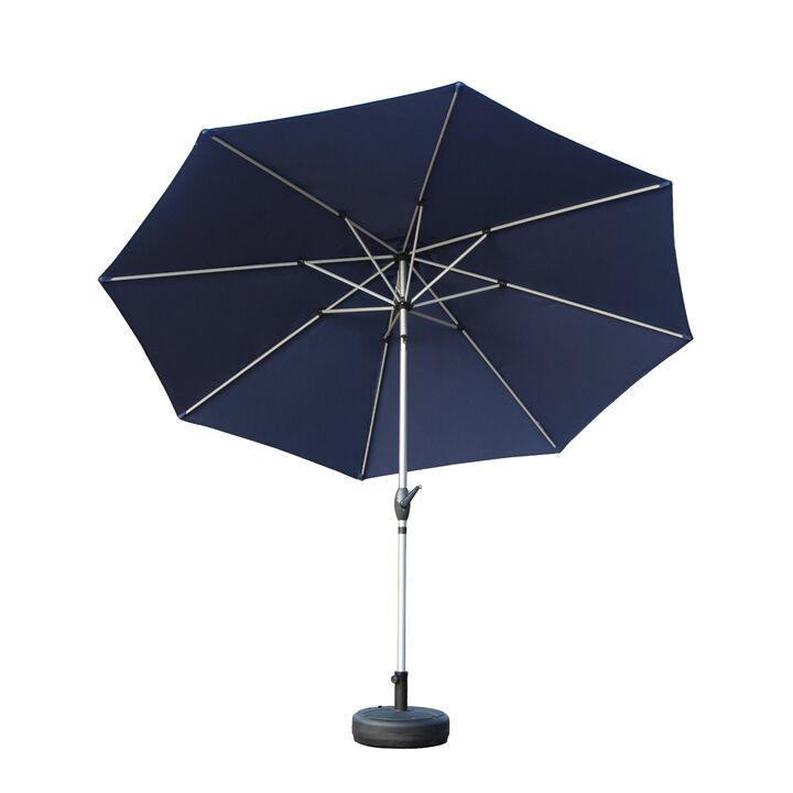CLIHOME 9FT Outdoor Patio Umbrella with Push Button Tilt and Crank,UV Protection Waterproof Sun Umbrella(Base Not Included)
