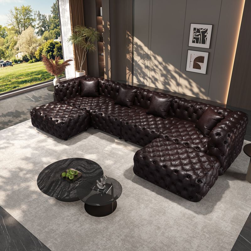4-Seat Modern Modular Sectional image number 2