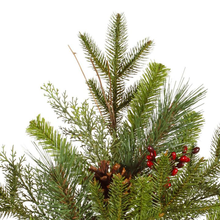 Vickerman 30" Cibola Mixed Berry Artificial Christmas Wreath - Unlit - Faux Mixed Berry Christmas Wreath - Indoor Seasonal Home Decor - Reliable and Durable