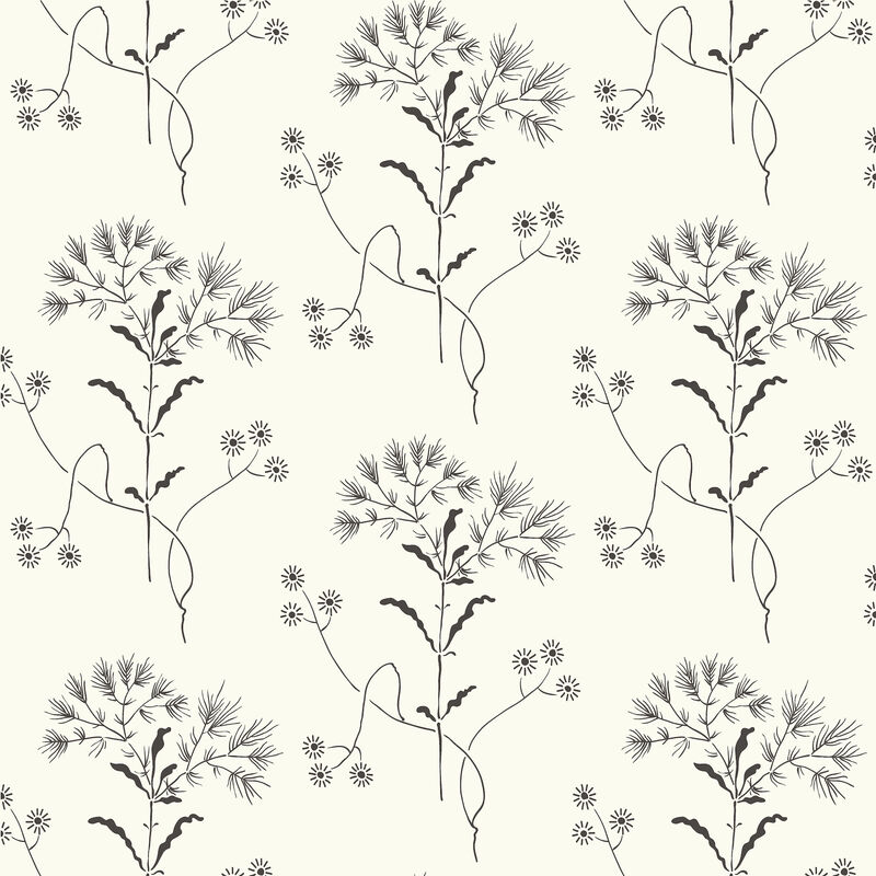 Magnolia Home Wildflower Black & White Peel & Stick Wallpaper image number 0