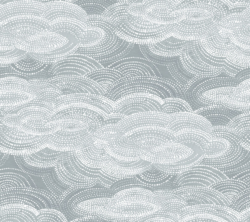 Vision Slate Stipple Clouds Wallpaper (Set of 2)