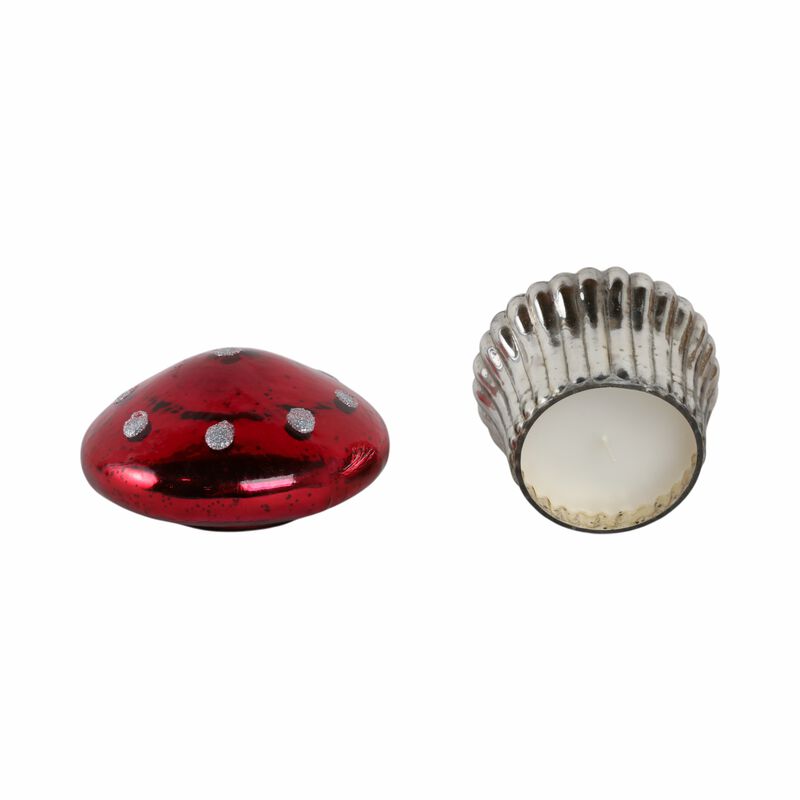 Cinnamon Mushroom Candle, Red image number 4