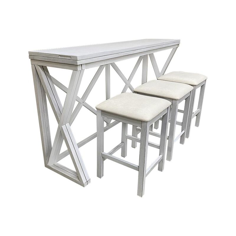 Carolina Living Taylor Flip Top Bar Table - Antique White