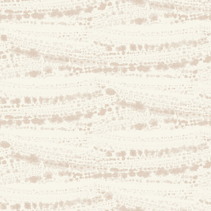 Rannell Peach Abstract Scallop Wallpaper