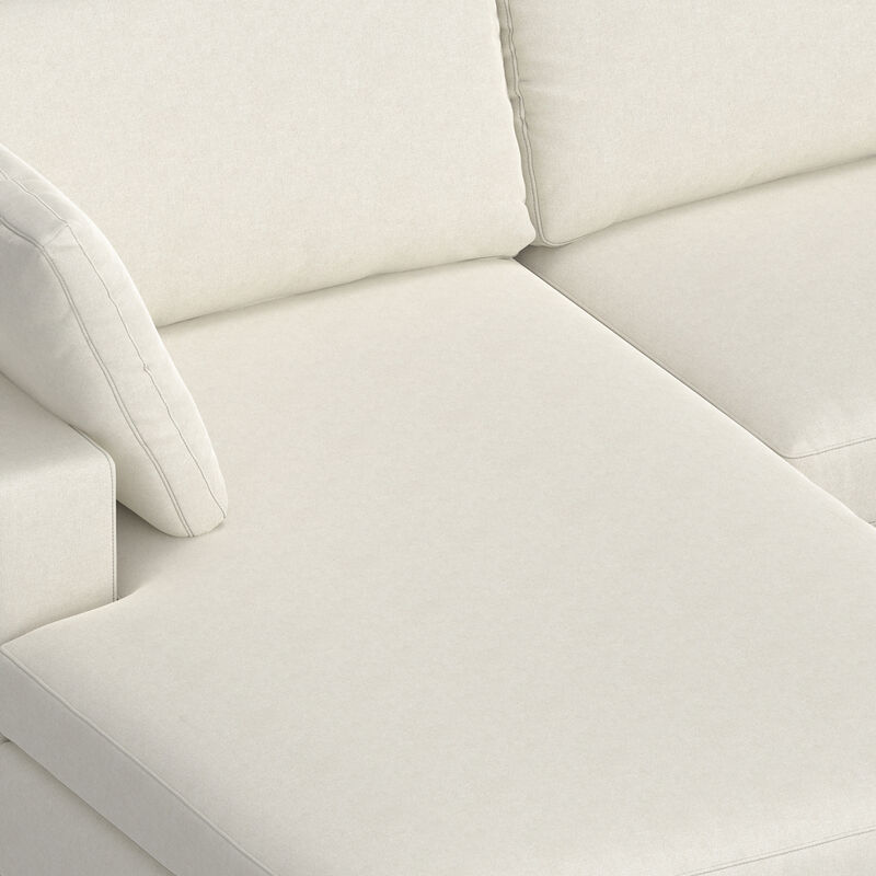 Charlie Left-Facing Sectional in Tightly Woven Performance Fabric