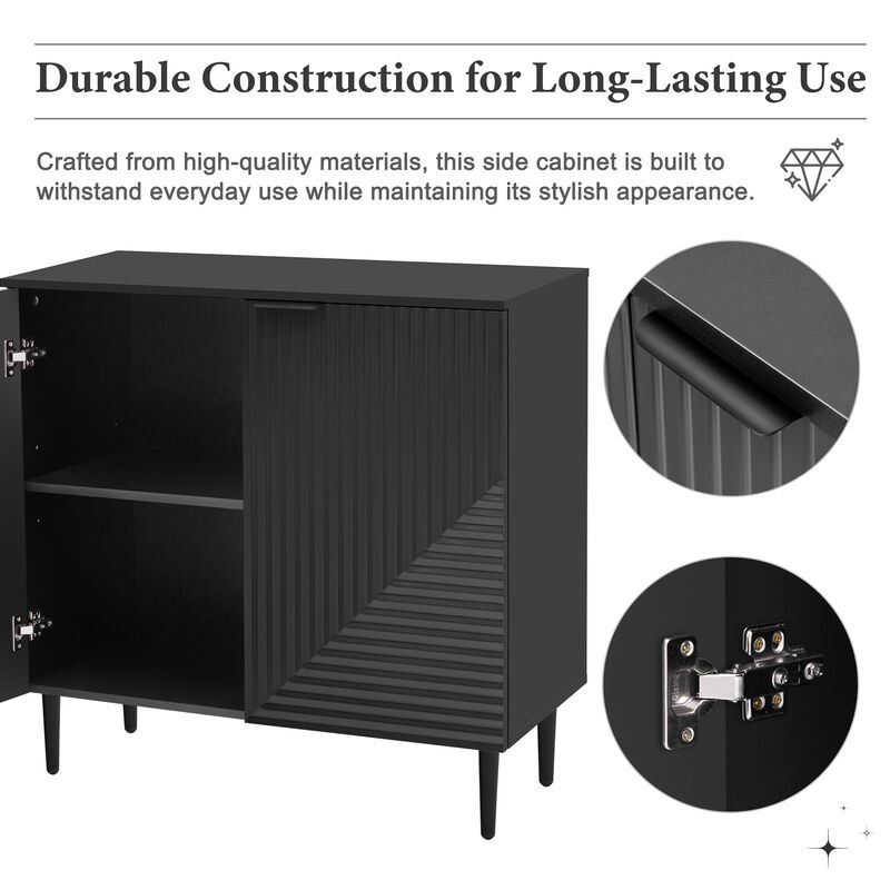 Merax Modern Minimalist Side Cabinet with Ample Storage