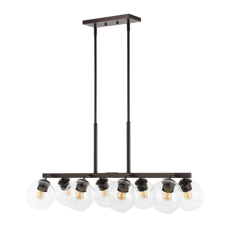 Julian Farmhouse Bohemian Iron/Glass Linear LED Pendant