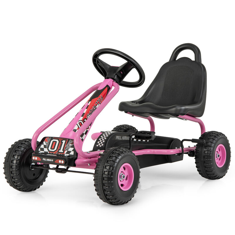 Adjustable Seat Pedal Powered Ride On Car with 4 Wheel Design image number 0
