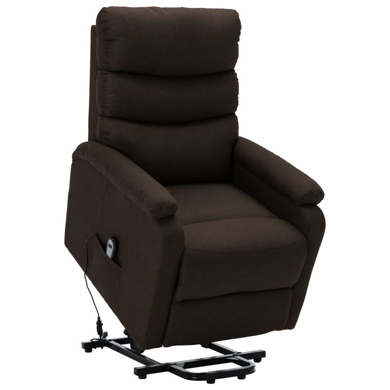 Stand up Chair Dark Brown Fabric